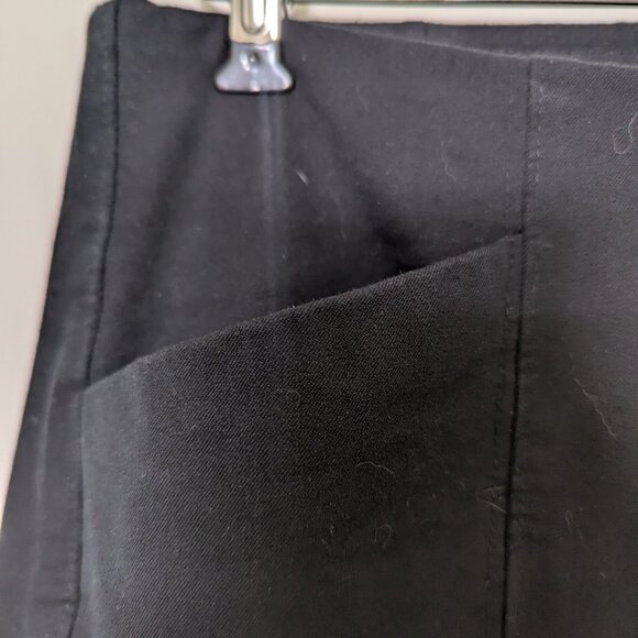 Pull on Wide Leg Black Dress Pant M Petite - Picture 4 of 6